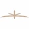Ekena Millwork Alberta Smooth Timber Gable Bracket, Douglas Fir, 84"W x 21"H x 3 1/2"D x 3 1/2"F, 6/12 Pitch GBW084X21X0404ALB00SDF - alternate 1
